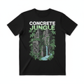 Concrete Jungle Tee - Schwarzes T-Shirt mit Urban Jungle Print